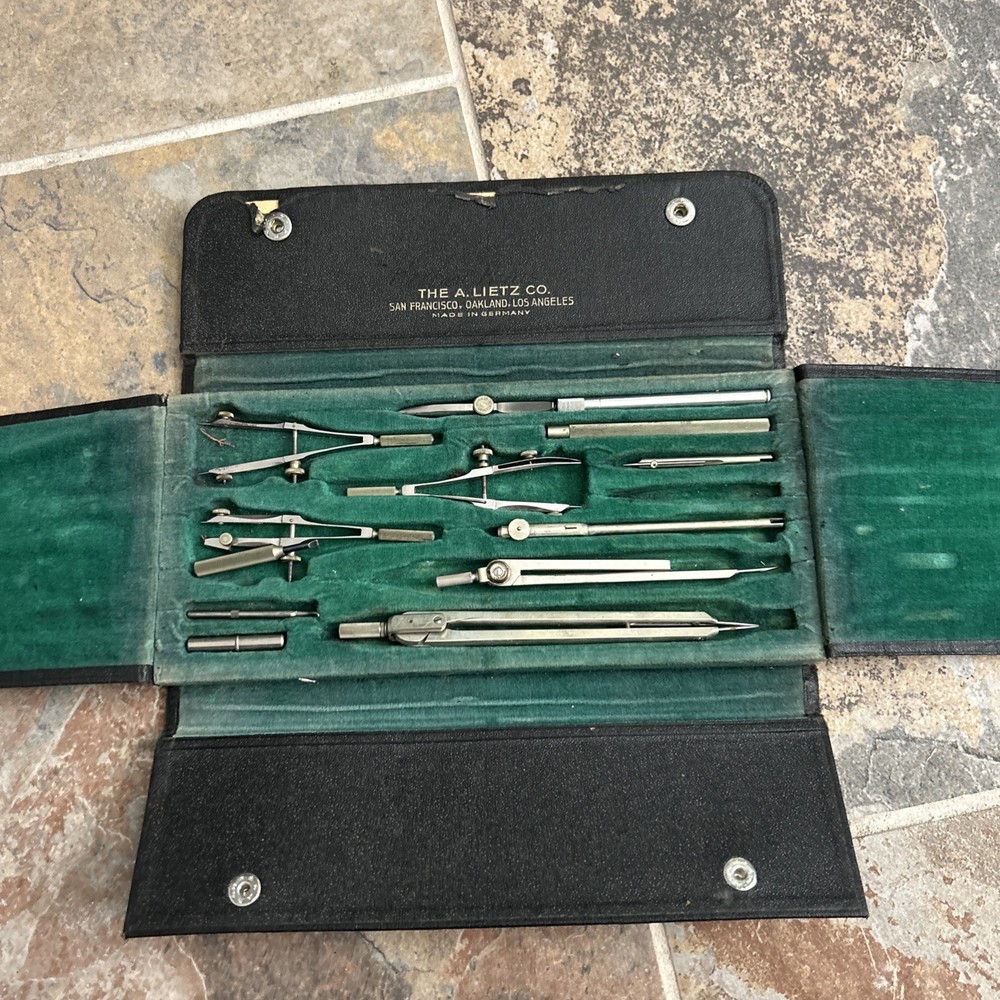 Vintage Tower Drafting Tool Kit  GERMANY Nice!