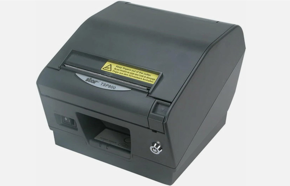 Star Micronics TSP800 Series Thermal Printer, Ethernet, Gray