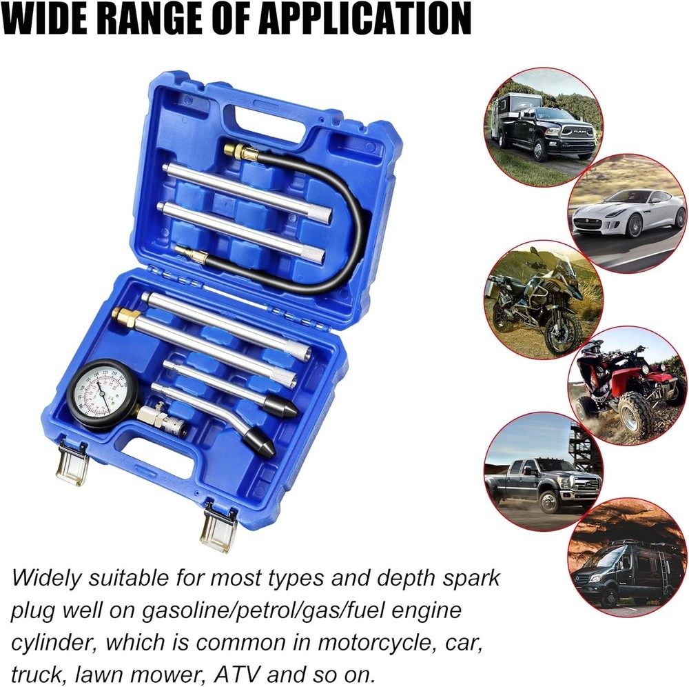 Cylinder Compression Tester with Extensions