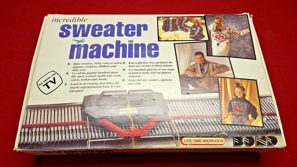 Incredible Sweater Machine Knitting Tool Bond America in box