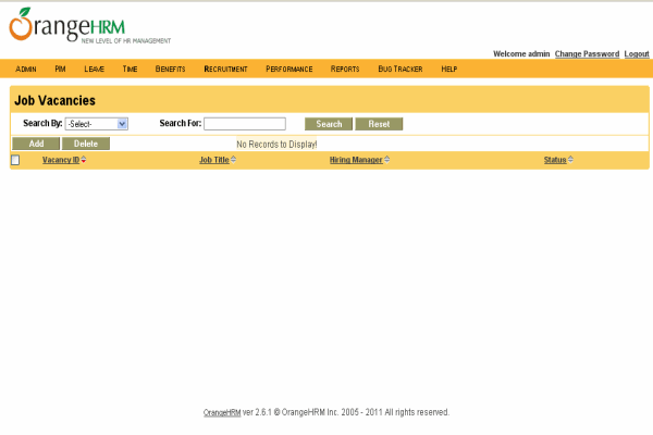 Human Resource Management Software Installation