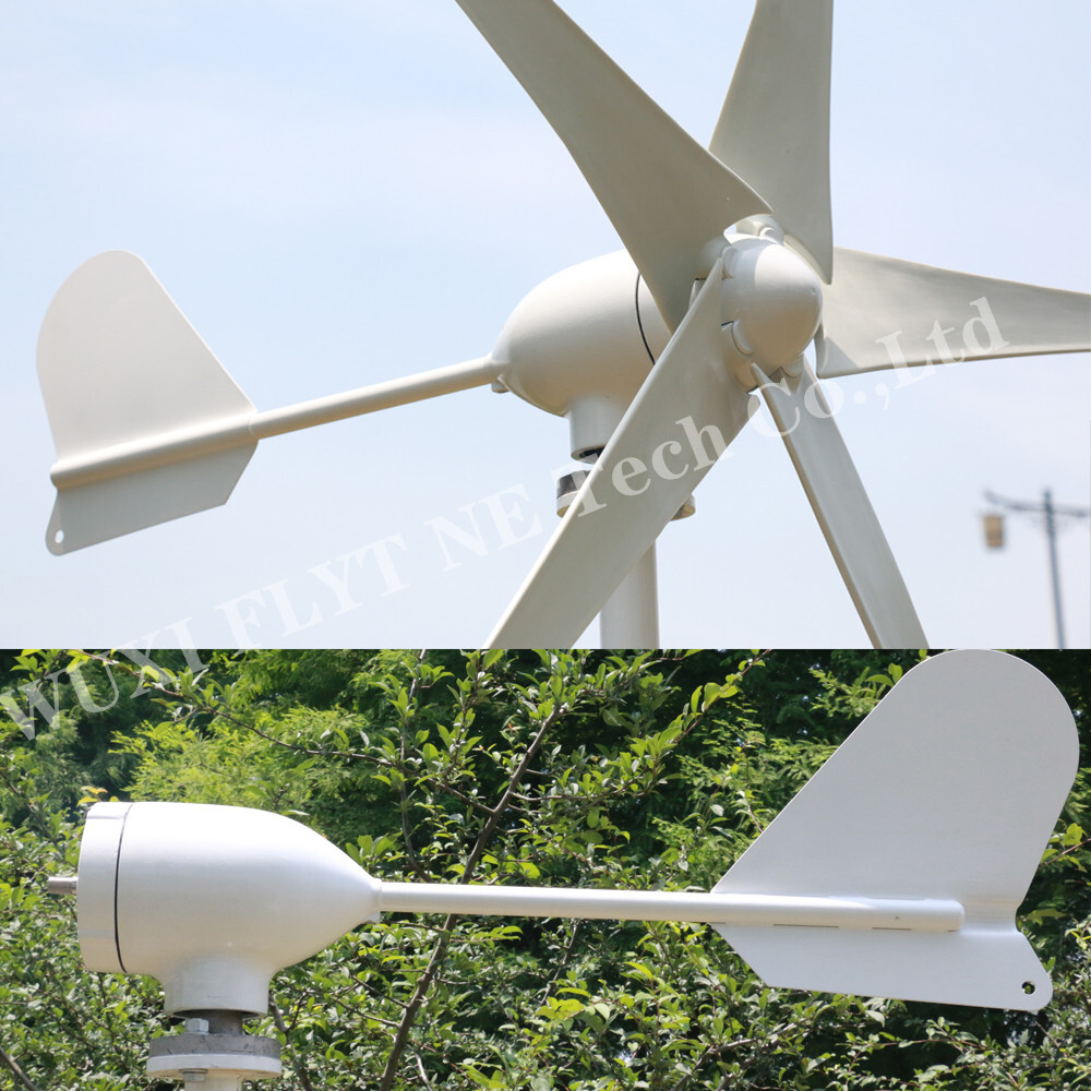 2000W 12V --48V Wind Turbine Generator 3-phase Windmill w/ Charge Controller US