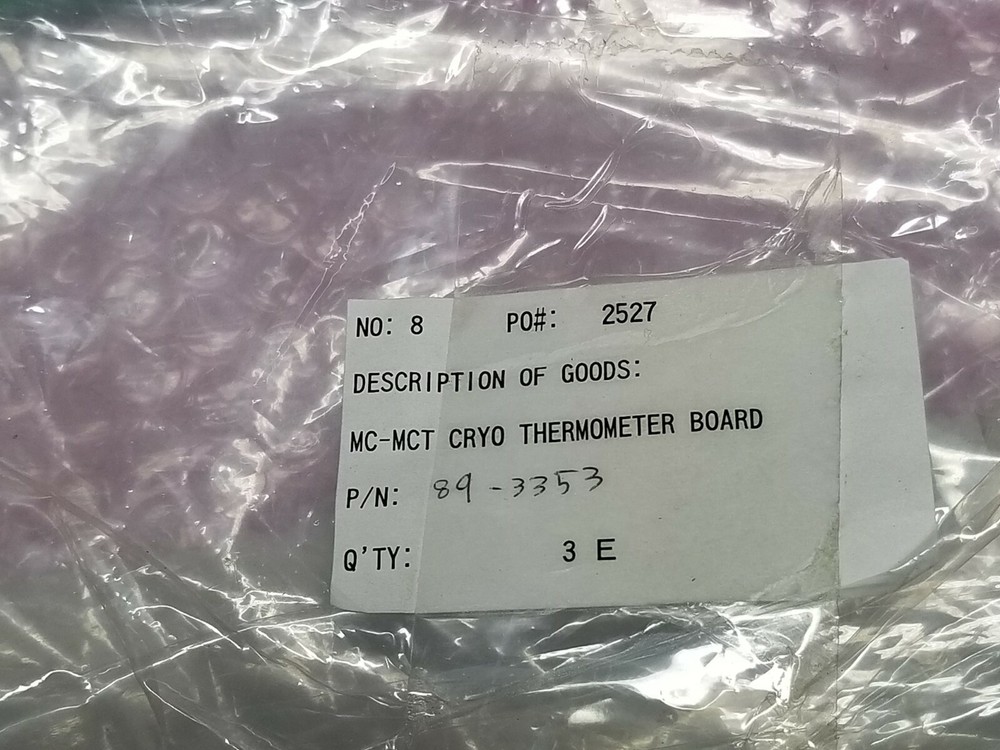 New Anelva MC-MCT Cryogenic Cryo Thermometer Board