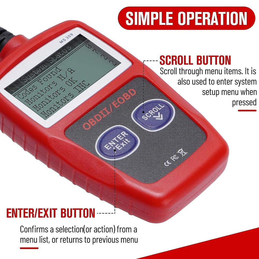 Diagnostic Code Reader Adapter OBD2 Scanner Check Engine Fault for ATV POLARIS.