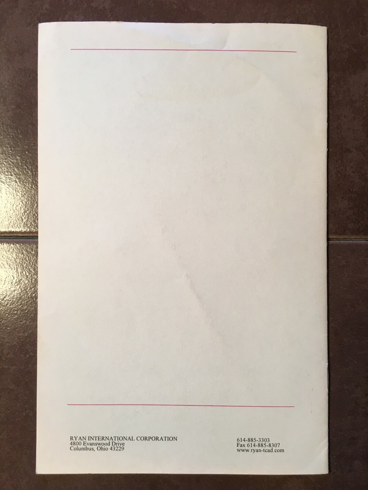 Ryan TCAD "Flying with TCAD" Booklet