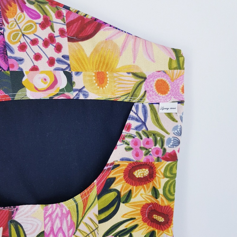 Peg Bag Handmade Pink Mixed Floral Patterned Lined Laundry Clothes Peg Holder