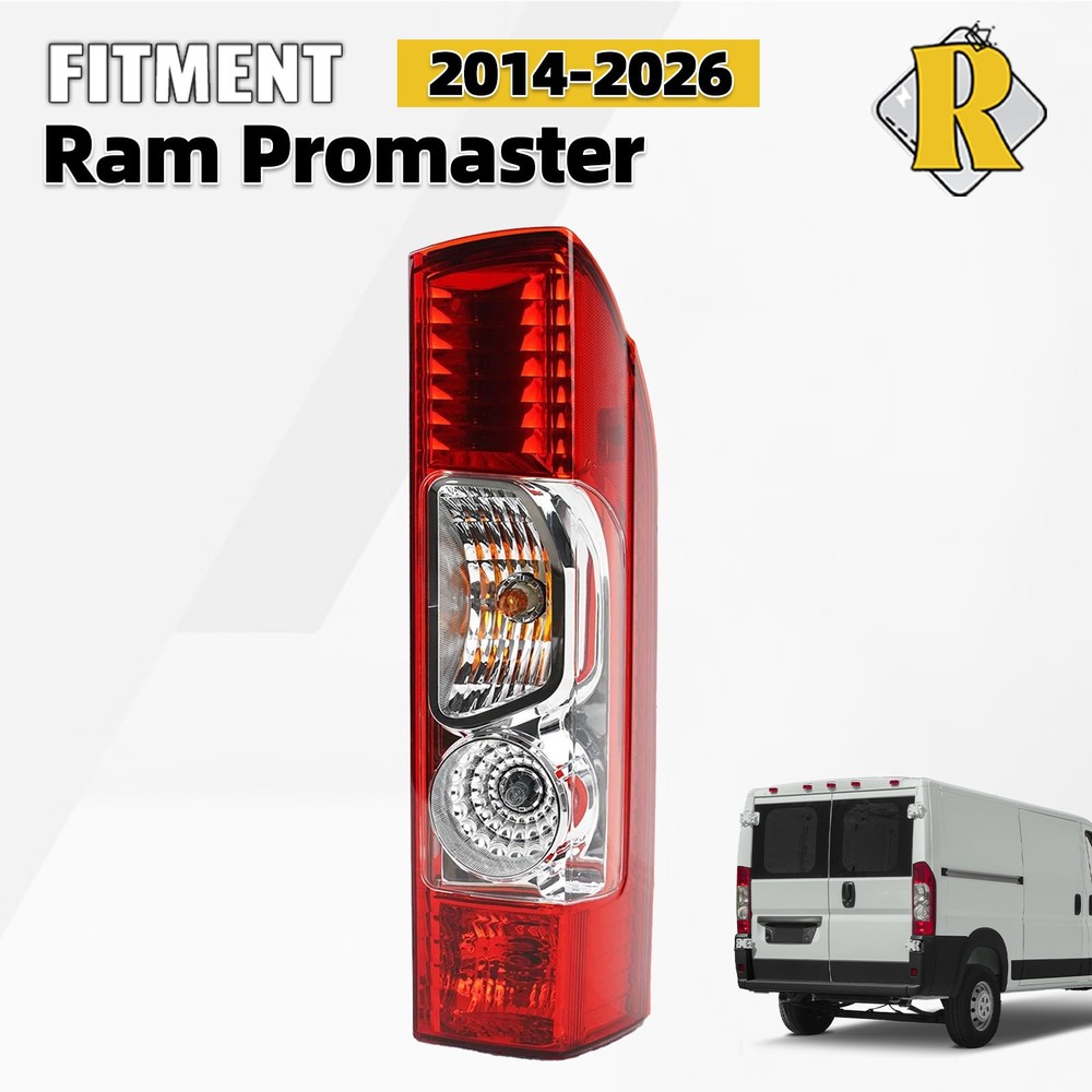 Rear Right Tail Light For 2014-2026 Ram Promaster 1500 2500 3500 Halogen Lamp