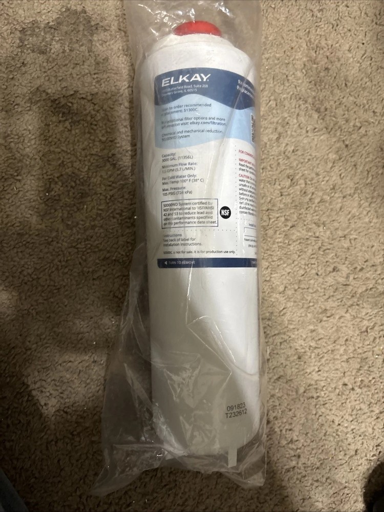 3 Pack Elkay 51300C WaterSentry Plus Compatible Replacement Filter