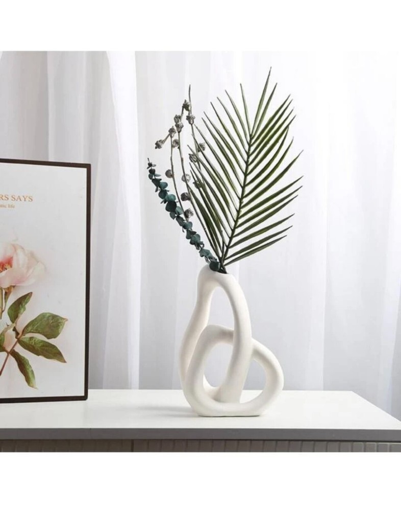 Modern Abstract Ceramic Vase, Nordic Style Home Decor