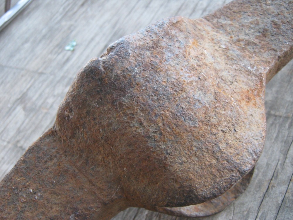 Rusty Rustic Original Vintage Primitive Metal Long Pick no handle