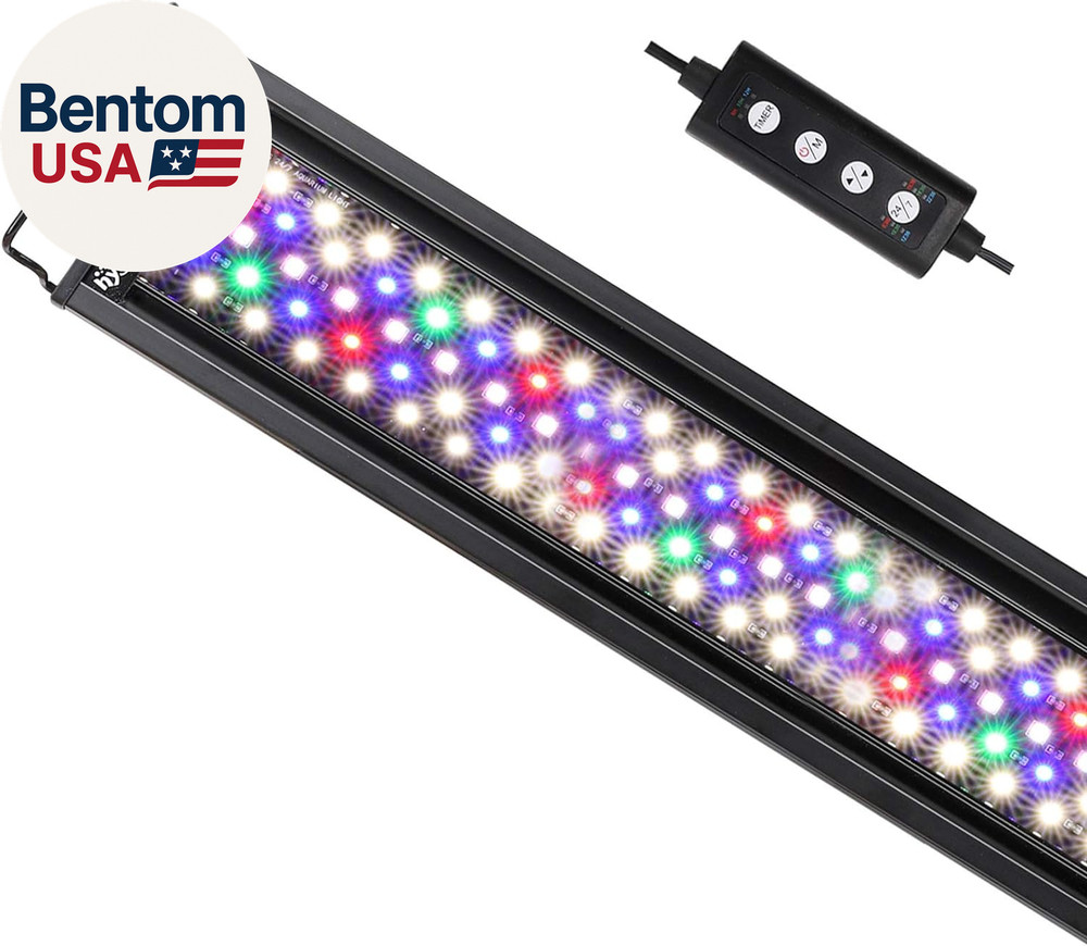 Advanced LED Aquarium Light with Timer, 24/7 Lighting Cycle & DIY Mode, Full Spe