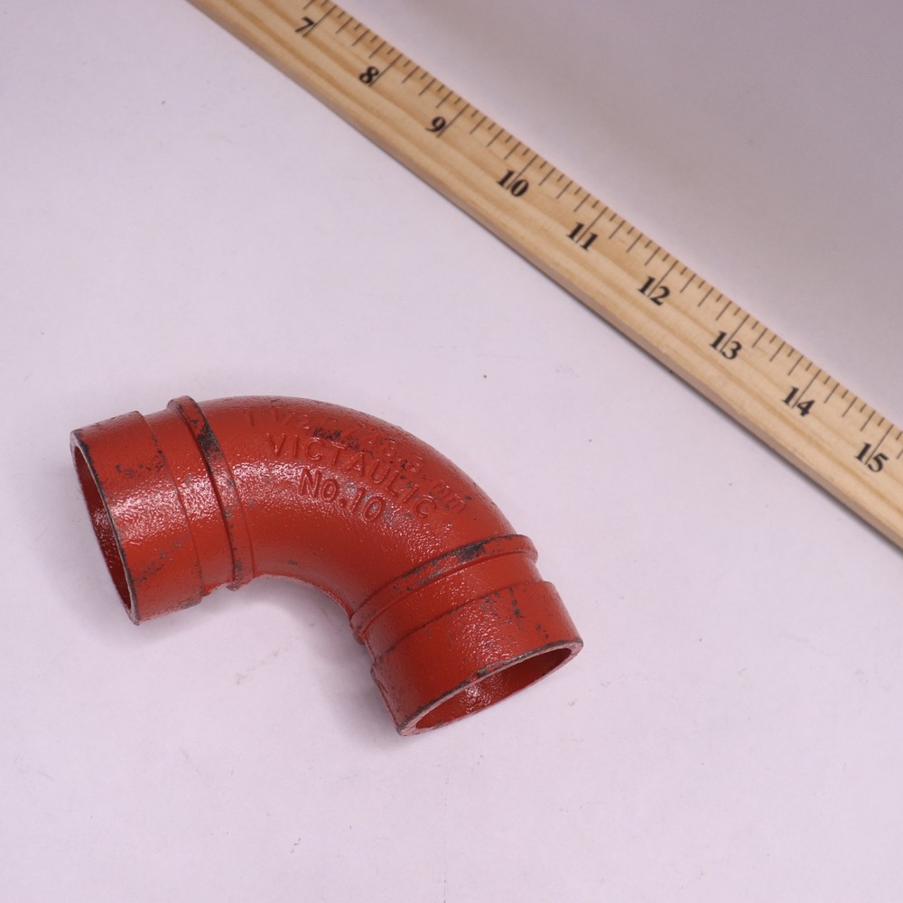 Victaulic #10 Elbow Pipe Fitting Galvanized 1-1/2"