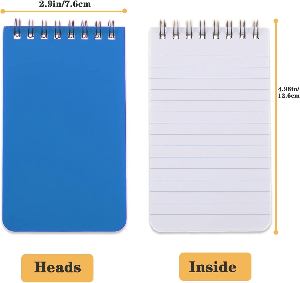 QiCheng 6pack Pocket Notebook Small Notepad 6, Green