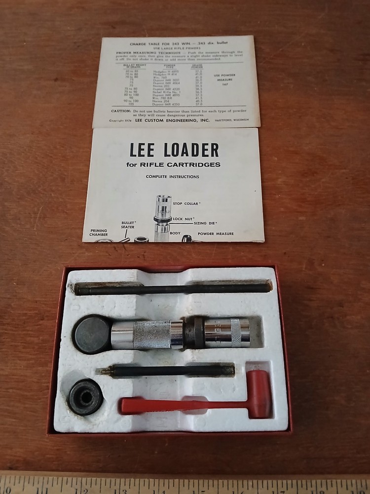 Lee 243 Hand Loader Kit - Used