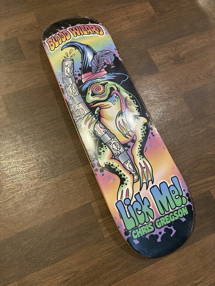 Blood Wizard CHRIS GREGSON Lick Me Skateboard Deck