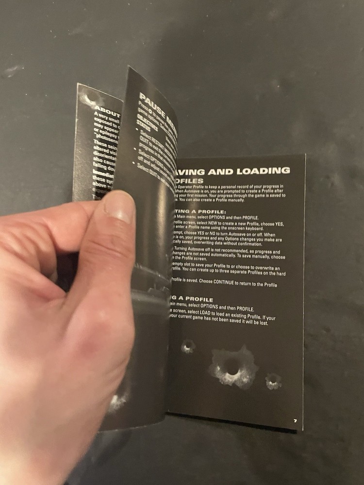 black xbox manual only