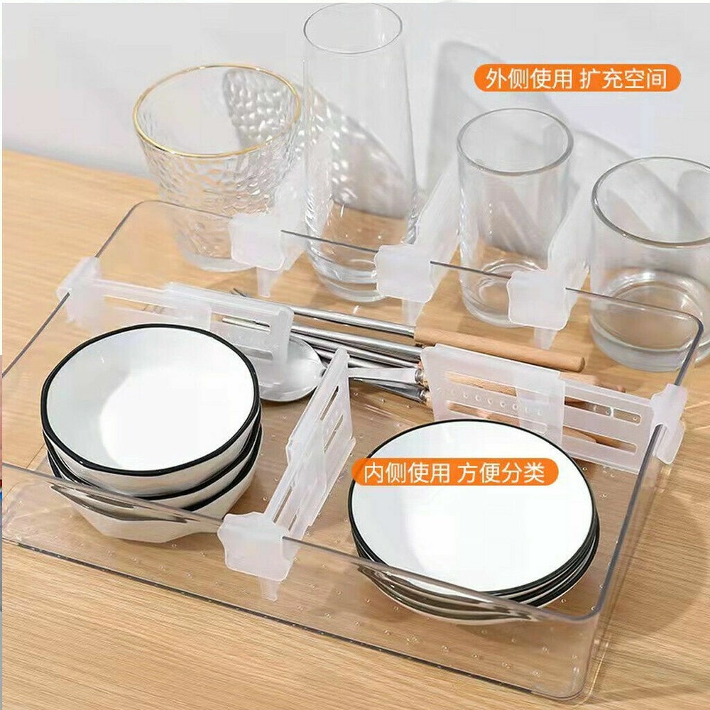 Refrigerator Partition Divider Adjustable Food Organizer Kitchen Gadgets Tool