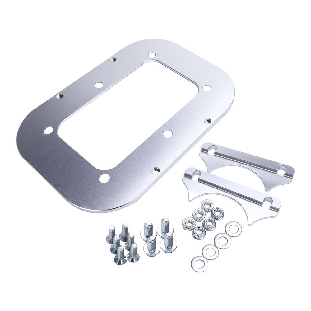 Universal Billet Battery Tray Hold Down Trunk Relocation Box For Optima Battery
