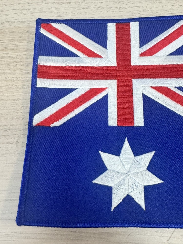 Australian Flag Embroidered Patch - 9 5/8” x 5 3/4”