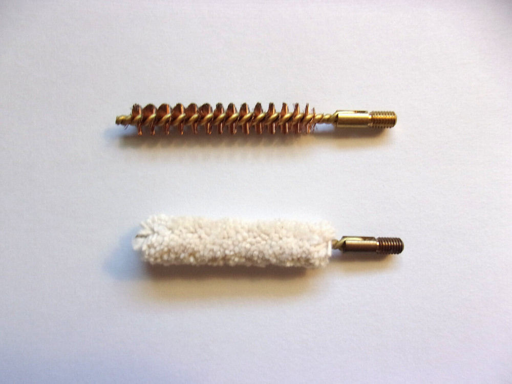 Muzzle Loader Bore Brush & Swab - .36 Cal. Rifle 10-32 Threads - U.S. Made