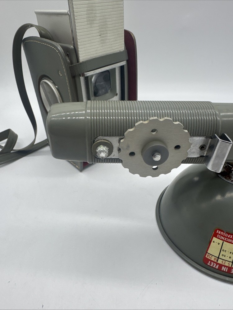 Vintage Ansco Camera Anscoflex Box Camera with Leather Case Flash
