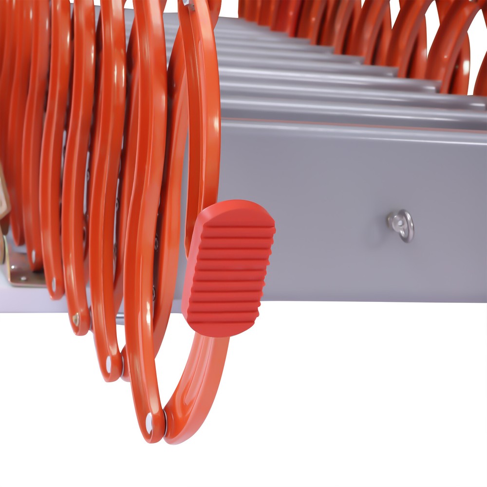 12 Steps Attic Stairs Wall Mounted Folding Ladder Stairs Loft Steps Stairs Pull