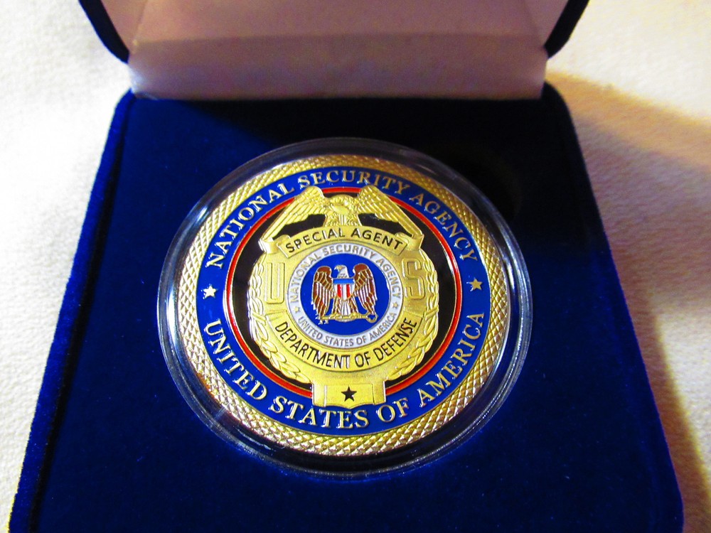 National Security Agency Challenge Coin w/Presentation Box