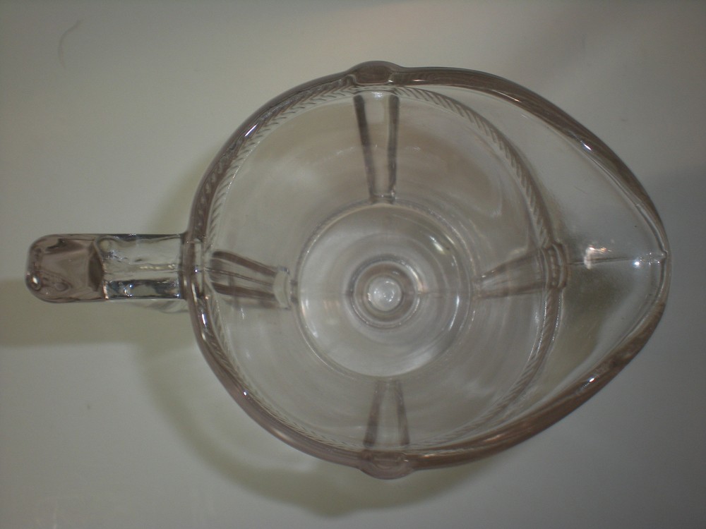 Antique Rope CREAMER Footed Glass