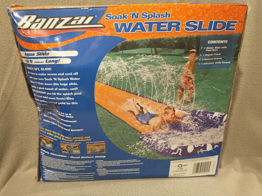 Banzai Speed Blast Water Slide NIB 16ft.