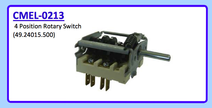 4 POSITION ROTARY SWITCH (49.24015.500) CMEL-0213