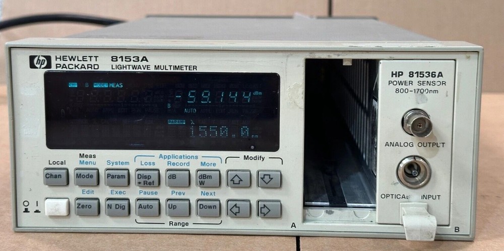 HP 8153a with 81536A Power Sensor; Fully Operational 32456