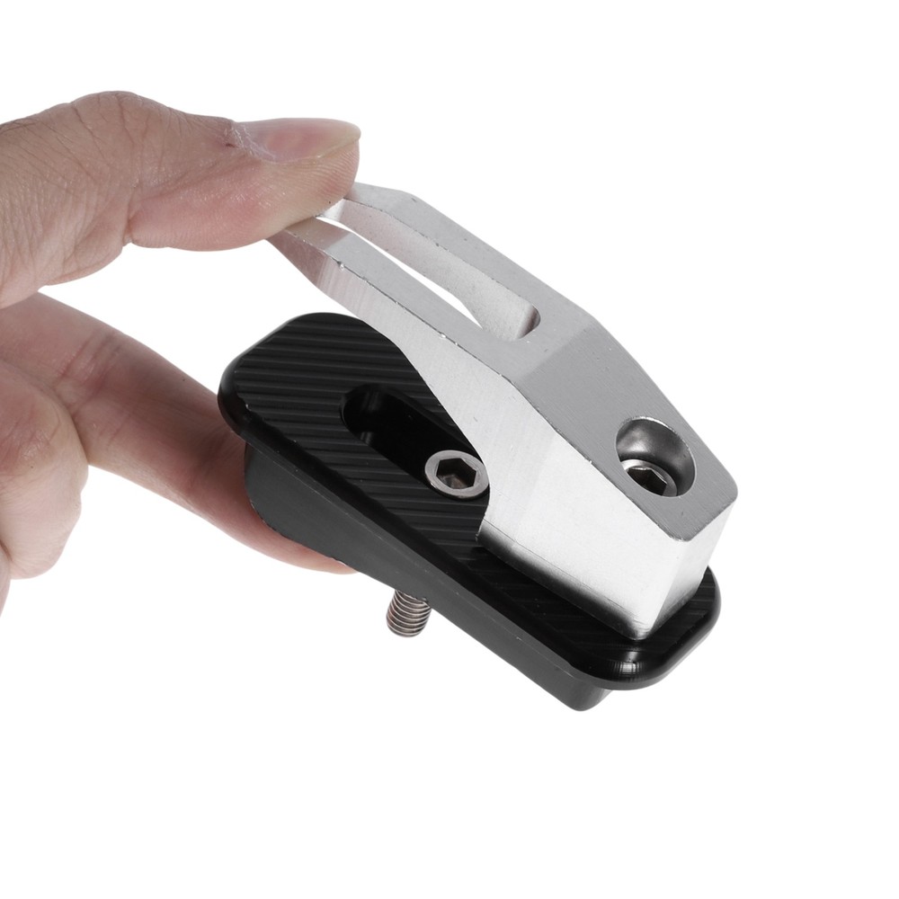 Alluper Alloy Motorcycle Hook for Minio Rectangular With Hole Silver Color