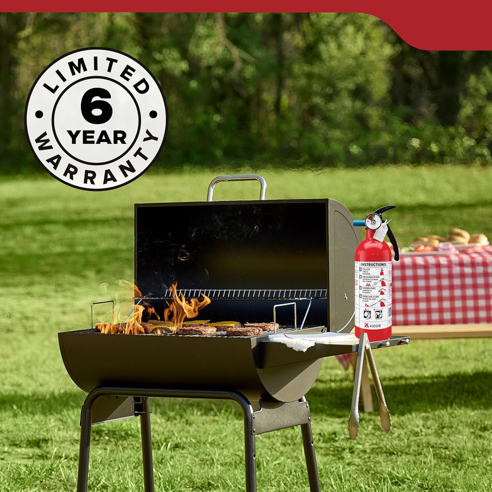 Basic Fire Extinguisher for Home, Office, Residential, Single-Use, 5BC