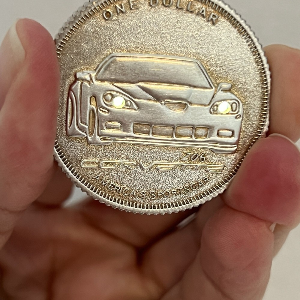 Corvette Light Up GM 100th Anniversary Coin