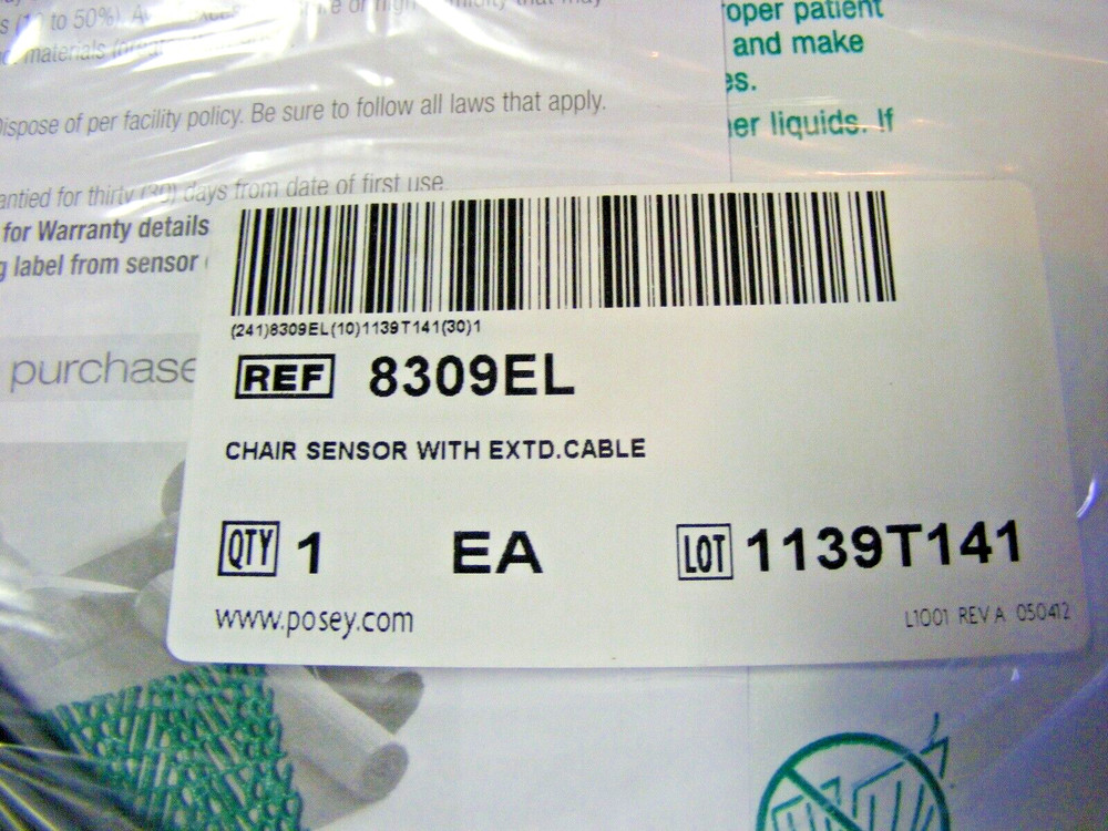 Posey 8309EL Chair Sensor Pad with Extended Cable