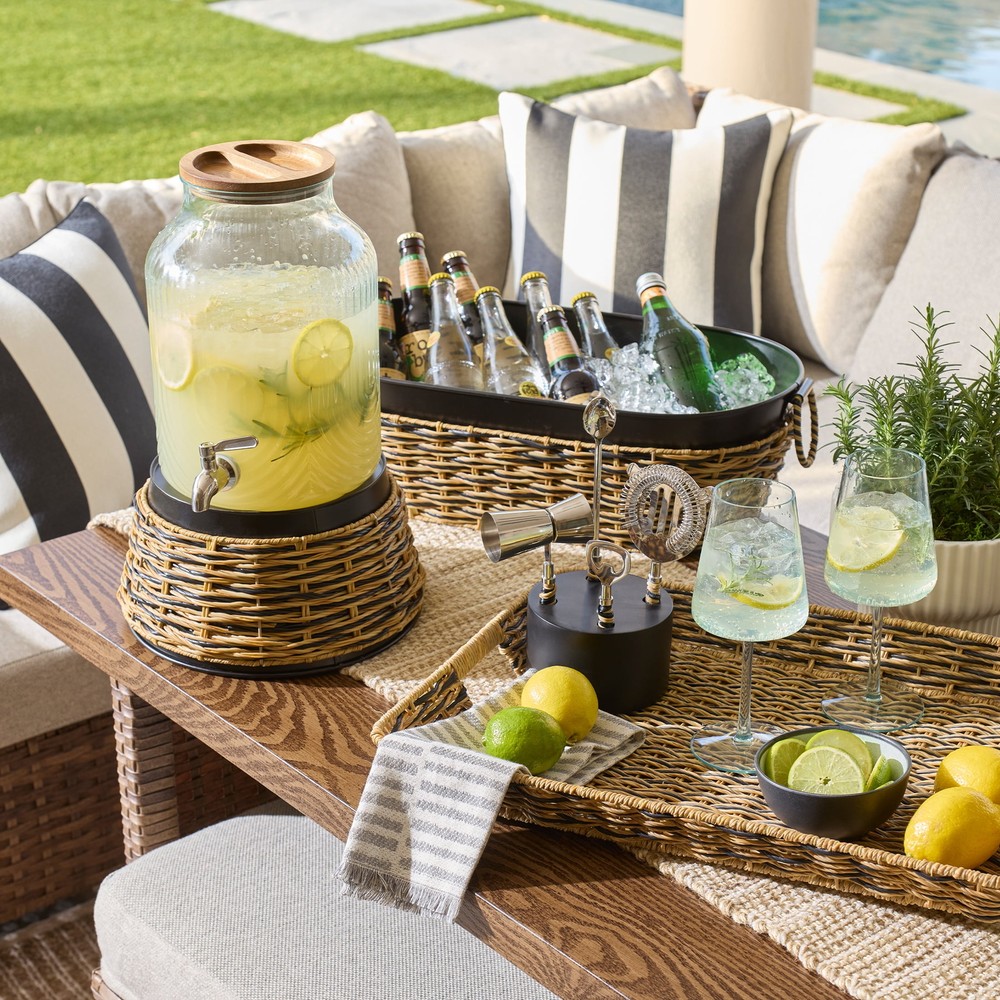 Plastic 2 gal Double Wall Beverage Dispenser