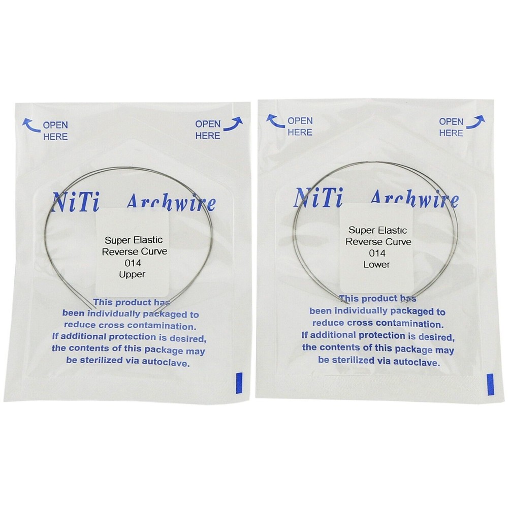 Dental Reverse Curve Arch Wire Niti Super Elastic Round/Rectangular True Form