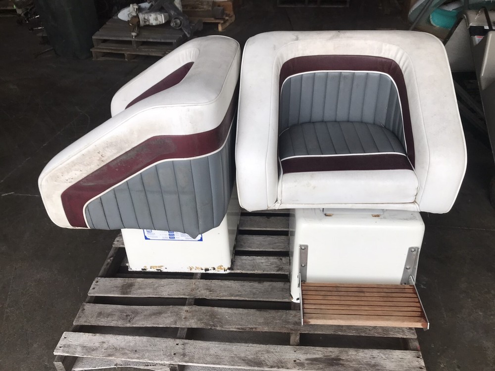 boat captains chairs seats and mount base boxes