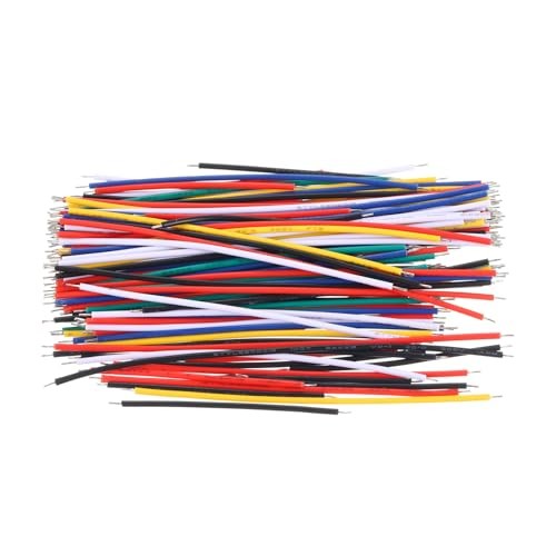 24 AWG Solid Core Wire Kit, 130pcs PVC Coated Pre Tinned Copper Electrical