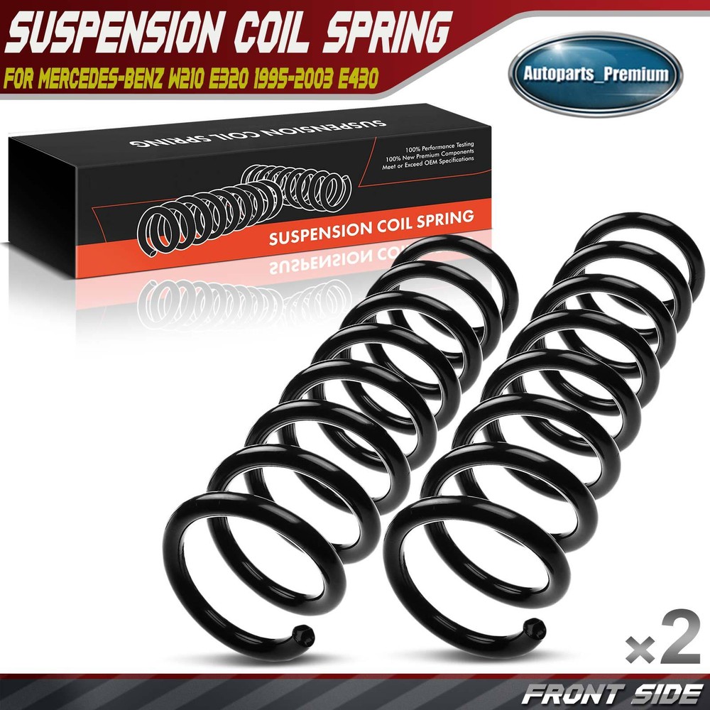 2PCS Front Left & Right Coil Spring for Mercedes-Benz W210 E320 1995-2003 E430