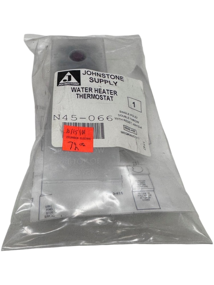 NEW Johnstone Supply N45-066 Water Heater Thermostat **SALE**