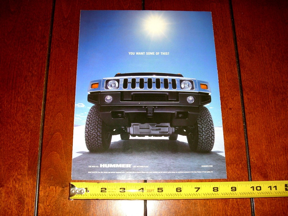2003 HUMMER H2 ORIGINAL AD