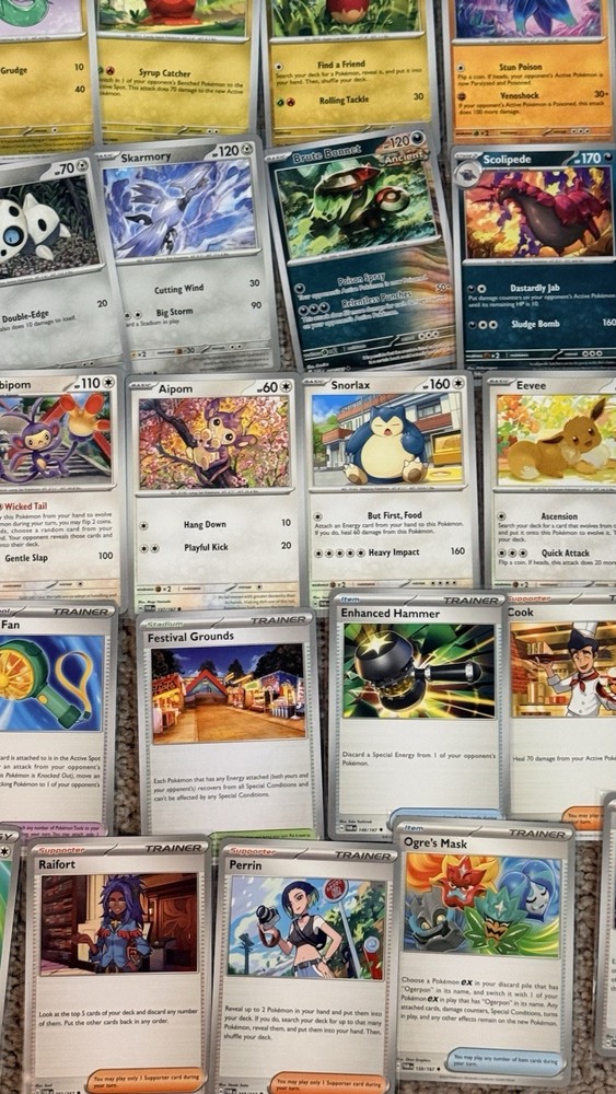 Twilight Masquerade Pokemon Master Set Starter Base 140 Cards