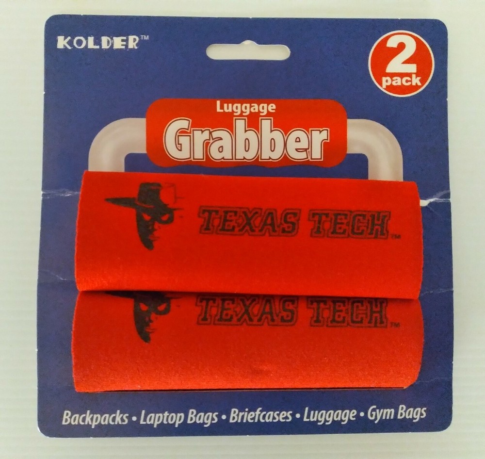 Texas Tech University Luggage Spotter Suit Case Identifier  2 Pack Red