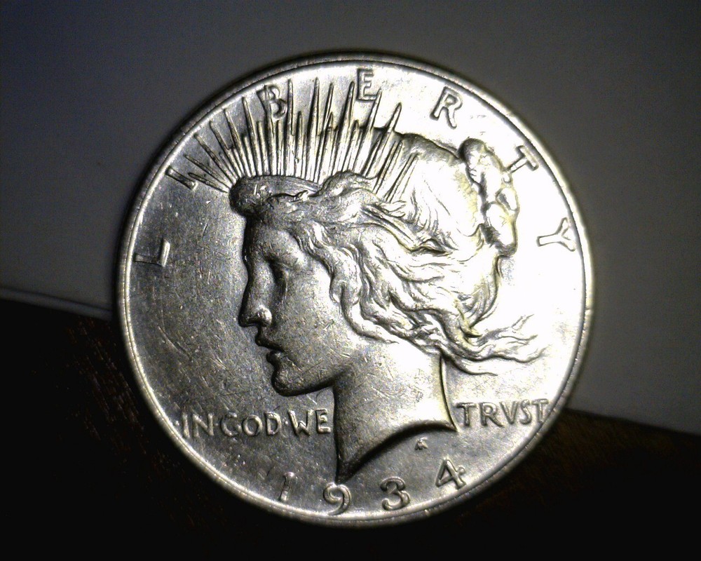 "Doubled Rays" 1934-d Doubled Die Obverse Peace Silver Dollar Vam 3 DblDie