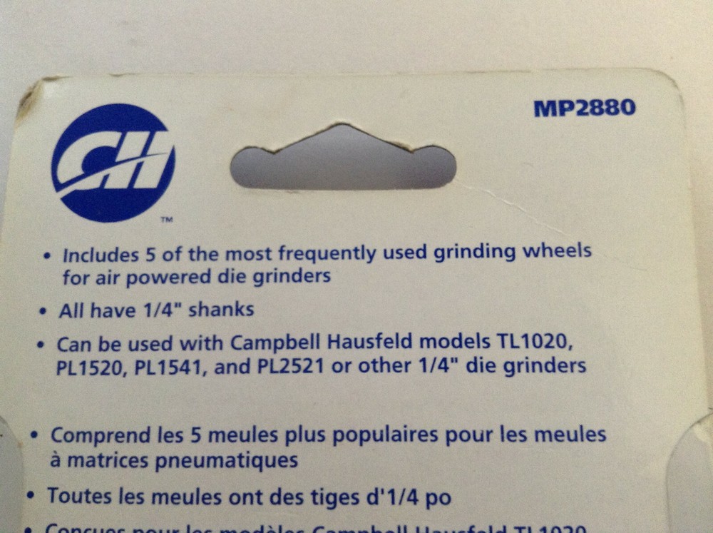Campbell Hausfeld #MP2880 5PC Die Grind Wheel