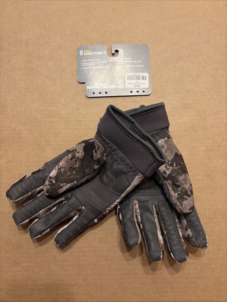 Cabela’s Instinct VSX High Performance Softshell Gloves Size L