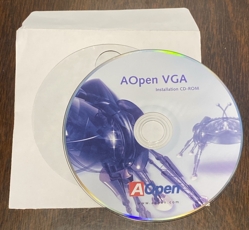 AOpen VGA Installation PC CD-Rom Disc Only , A Open Video