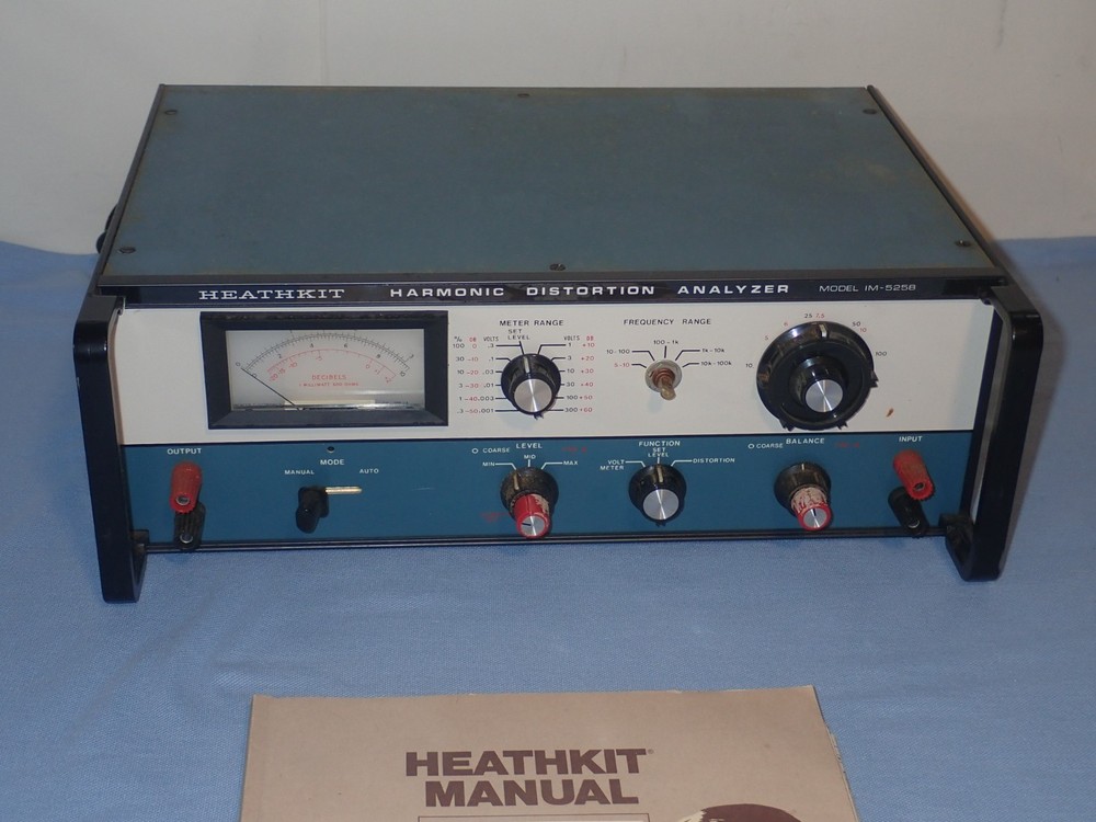 Heathkit IM-5258 Harmonic Distortion Analyzer w/ Manual