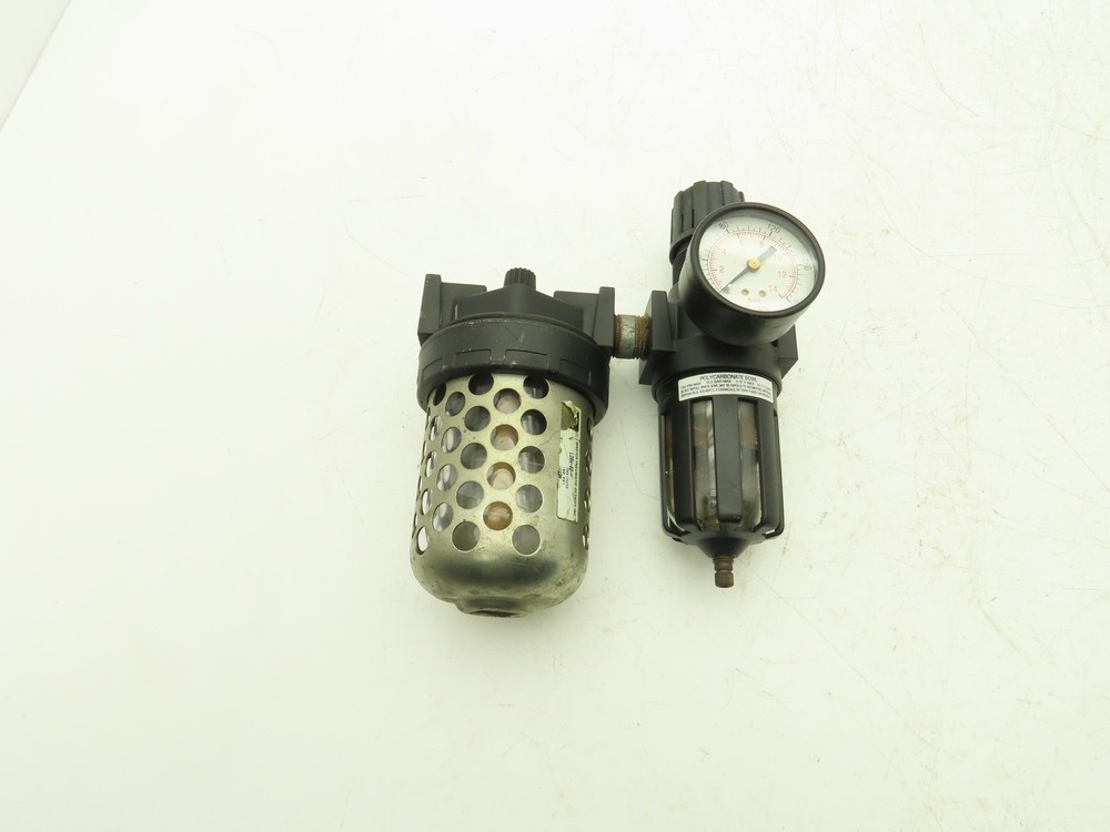 Master Pneumatic Detroit  Filter Regulator Lubricator Combination 1/2" NPT